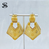 Dubai Snowflake 18K Plated Clip Earrings For Women