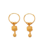 Dubai Small 24k Earrings For Women Twist African Party Wedding Earrings Gift