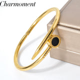 Dubai Stainless Steel Bangle For Women Plated High Classic Charm Bracelet
