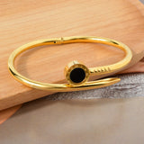 Dubai Stainless Steel Bangle For Women Plated High Classic Charm Bracelet