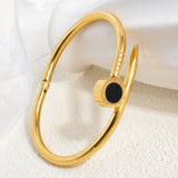 Dubai Stainless Steel Bangle For Women Plated High Classic Charm Bracelet