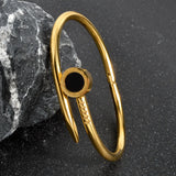 Dubai Stainless Steel Bangle For Women Plated High Classic Charm Bracelet