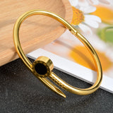 Dubai Stainless Steel Bangle For Women Plated High Classic Charm Bracelet