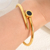 Dubai Stainless Steel Bangle For Women Plated High Classic Charm Bracelet