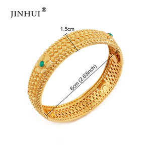 Dubai Brass Plated Charm Bangles for Women