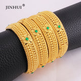 Dubai Brass Plated Charm Bangles for Women