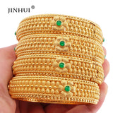 Dubai Brass Plated Charm Bangles for Women