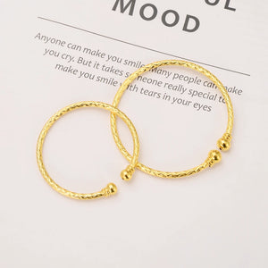 Dubai Women Girls Mother Baby Cuff Bangle Bracelet for Adult African Men Jewelry
