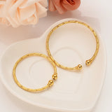 Dubai Women Girls Mother Baby Cuff Bangle Bracelet for Adult African Men Jewelry