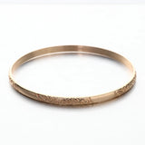 Dubai Bracelet Flower Carving Metal Wrist Jewelry