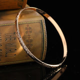 Dubai Bracelet Flower Carving Metal Wrist Jewelry