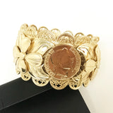 Dubai Large Coin Bracelet Wedding Dress Arm Jewelry