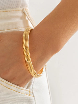 Vintage Dubai Golden Bracelet French Spring Bangle