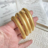 Vintage Dubai Golden Bracelet French Spring Bangle