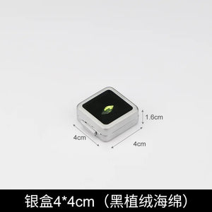Silver Stainless Steel Double-Sided Cushion Stone Box