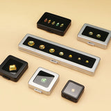 Silver Stainless Steel Double-Sided Cushion Stone Box