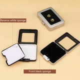 Silver Stainless Steel Double-Sided Cushion Stone Box
