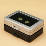 Silver Stainless Steel Double-Sided Cushion Stone Box