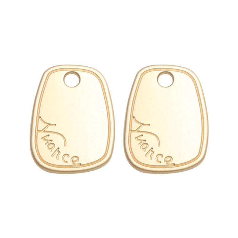 Square Hollow Bow Pendant DIY Jewelry Earrings Nail Accessories