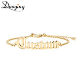 Personalized Old English Name Bracelet for Women