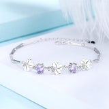 Sterling Silver Clover Bracelet Christmas Bangle