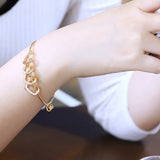 Personalized Heart Name Bangle Stainless Steel Engrave Bracelet