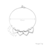 Personalized Heart Name Bangle Stainless Steel Engrave Bracelet