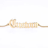 Duoying Name Bracelet Personalized Initial Charm Bracelet For Women