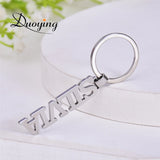 Duoying Name Keyring Letters Name Key Chain Personalized Name Pendants