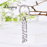 Duoying Name Keyring Letters Name Key Chain Personalized Name Pendants