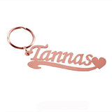 Duoying Name Keyring Letters Name Key Chain Personalized Name Pendants