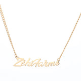 Duoying Name Necklace Cuba Chain Personalized Necklaces for Women