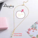 DIY Slider Charms Necklace Zirconia Letters Choker Personalized Name Necklace