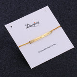 Personalized Engraved Name Bracelet Adjustable Graduation Gift