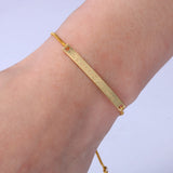 Personalized Engraved Name Bracelet Adjustable Graduation Gift