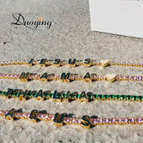 Duoying Tennis Chain Bracelet Zircon Name Bracelet Women Gift