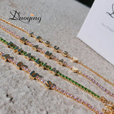Duoying Tennis Chain Bracelet Zircon Name Bracelet Women Gift