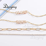 Personalized Number Charm Bracelet Birthstone Nameplate Chain for Women