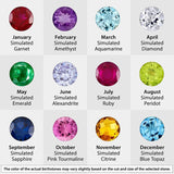 Personalized Number Necklace Birthstone Nameplate Chain for Women