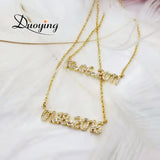 Personalized Number Necklace Birthstone Nameplate Chain for Women