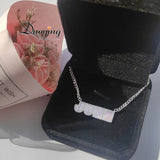 Personalized Rainbow Enamel Choker Necklace with Zirconia Nameplate