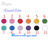 Personalized Enamel Zirconia Nameplate Choker Necklace