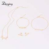 Duoying Stainless Steel 12pcs Month Chain Necklaces Pendant Choker Women