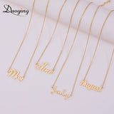 Duoying Stainless Steel 12pcs Month Chain Necklaces Pendant Choker Women