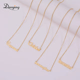 Duoying Stainless Steel 12pcs Month Chain Necklaces Pendant Choker Women