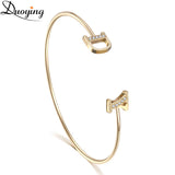 Personalized Initial Name Zirconia Letter Bangles & Bracelets