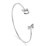 Personalized Initial Name Zirconia Letter Bangles & Bracelets