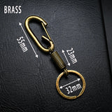 Copper Alloy Waist Hanging CAR Keychain Men Women Retro Do The Old Key Chain