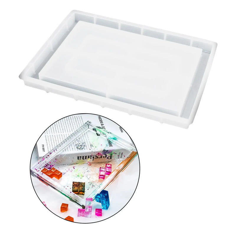 Durable Cubes Epoxy Resin DIY Storage Box Tray Casting