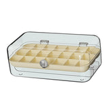 Double Layer Earring Display Case Dustproof Organizer Jewelry Box